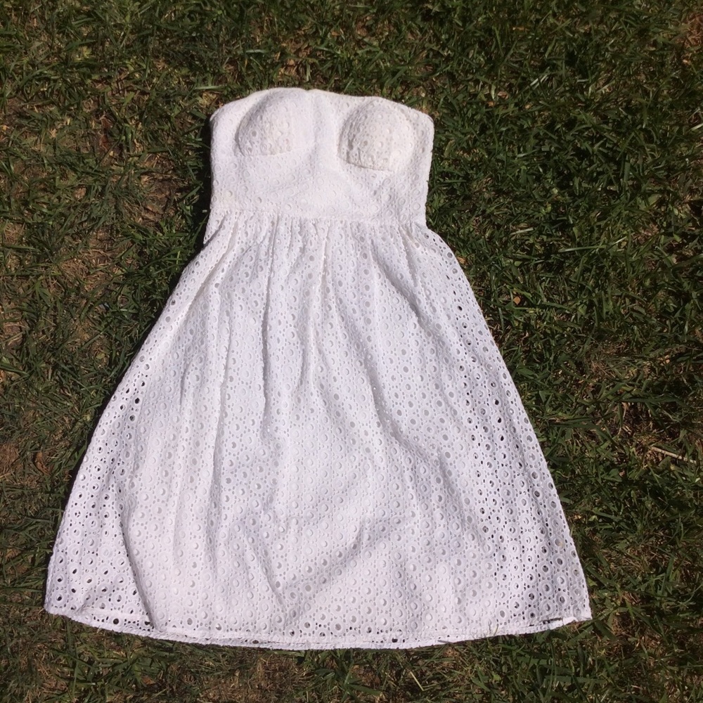 White Eyelet Cynthia Steffe Dress